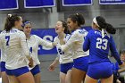 Volleyball vs Emerson  Wheaton College Women's Volleyball vs Emerson College. - Photo by Keith Nordstrom : Wheaton, Volleyball, VB2019